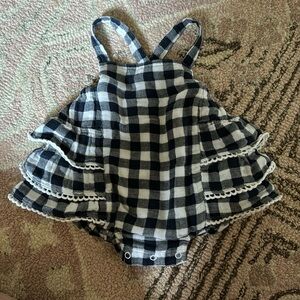 Angel Dear Blue Gingham Dress